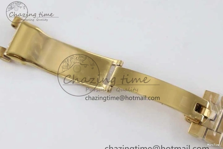 MiroTime 0121 Day Date 40mm YG 904L Steel TWF 1:1 Best Edition White Dial on YG Bracelet A FreshLook 2368